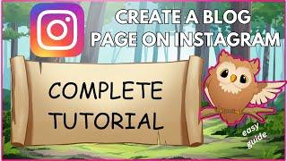 How To Create A Blog Page On Instagram | Guide Glimpse