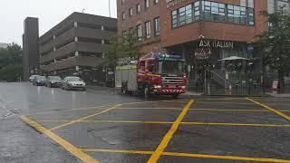 Scottish Fire and Rescue Service responding Glasgow 26-09-2020