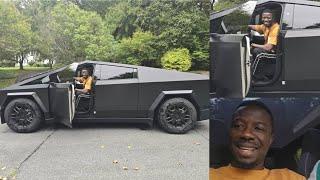 Finally, Kwaku Manu brings the Tesla Cyber Truck home