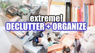 *EXTREME* OFFICE DECLUTTER AND ORGANIZE | CLEAN WITH ME | SPEED CLEANING MOTIVATION