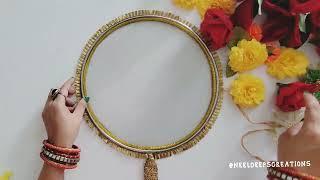 DIY करवा चौथ छलनी decoration  #karvachauth  #neeldeepscreations