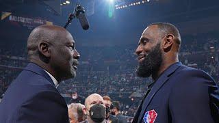 Michael Jordan Peformance at 2022 NBA All Star Game - Greets LeBron, Luka and Trash Talks Magic!