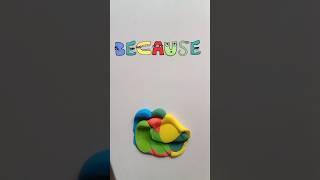 Guess the final letter because make?#because #alphabetlore #colormixing #satisfying #art