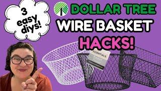 I Took Dollar Tree Wire Baskets and Made THIS…  3 Mind-Blowing DIYs You NEED to Try!