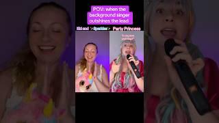 Background singer outshines the lead (your love is my drug) #kesha #pov #unicorn