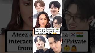 Sakshma Ateez's Interview deleted#kpop#ateez#kpopidol#sakshmasrivastav#san#seonghwa#atiny#v#short