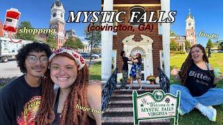 TRAVEL VLOG🩸Mystic Falls (The Vampire diaries) | married couple, yummy food, cozy halloween vibes!