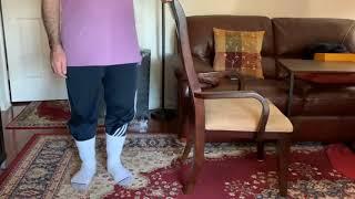 ورزش و فیزیوتراپی پاها در خانه برای سالمندان، آهسته ، نشسته و ایستاده Home Exercise for Seniors