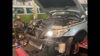 BMW E60 M5 V10 first start after engine rebuild