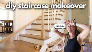 This Project is a NIGHTMARE!! // DIY Staircase Renovation / Staircase Remodel