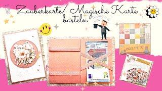 ️ Zauberkarte/ Magische Karte basteln  I in cm I mit Papier und Paper Die Cuts von ACTION ️