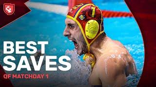 BEST SAVES | Europe's Top Goalies Shine  | Water Polo Champions League Quarter Final Stage MD1