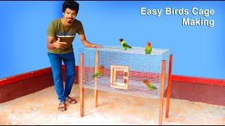 Easy Way To Make Birds Cage at Home | How To Make Birds Cage Using Irone Net