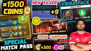 1500 Coins In Match Pass | Viera Manager Pack+Spain Campaign | 300 Coins This Week & 6 Free Spin