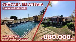 CHÁCARA DENTRO CONDOMINIO EM ATIBAIA QUE ACEITA FINANCIAMENTO |  ACESSO PARA REPRESA - Heitor Neto