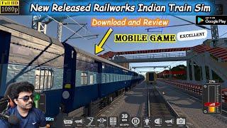 Newly Released First Look Railworks Indian Train Sim | Mobile Game Telugu Gamer World