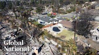 Global National: Jan. 12, 2025 | LA wildfires: Man saves home from Eaton fire with garden hose