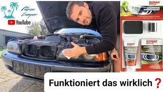 Hot oder Schrott️ Scheinwerfer polieren mit dem Aufbereitungsset von SONAX