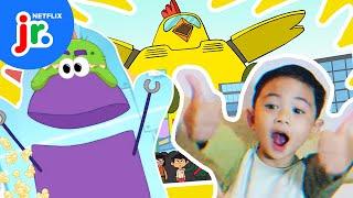 Monster Battle!  StoryBots Super Silly Stories | Netflix Jr