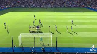 AARON RAMSDALE FREE KICK SAVE AGAINST LEICESTER CITY