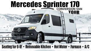 · Mercedes Benz Sprinter 170 · Conversion Van Tour · Seating for up to 8 people! · Heating & A/C ·