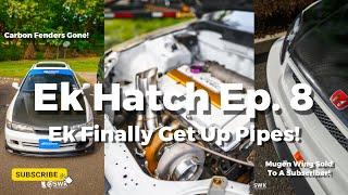 EK Hatch Build - K To B Series - Ep.8 - B18C Install & Up Pipes! #gsr #Turbo #EkHatchback #Bseries