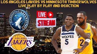 *LIVE* | Los Angeles Lakers Vs Minnesota Timberwolves Play By Play & Reaction #nba