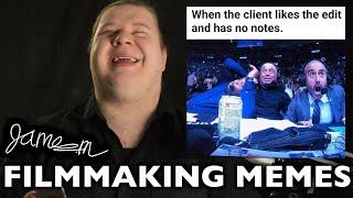 FILMMAKER REACTS to FUNNIEST FILMMAKING MEMES | James K Martin