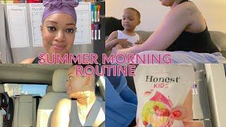 SUMMER MORNING ROUTINE WITH A TODDLER || TYPICAL WORK AND SCHOOL DAY |