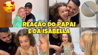 Contando para filha de 3 anos que ela vai ser irmã mais velha | Reação do papai!!