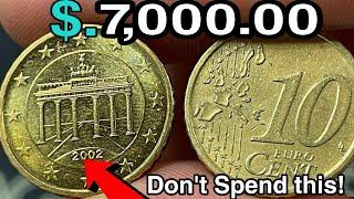 Germany 10 Euro Cent 2002 coins Worth a lot of money! Coin Worth Money to look for!