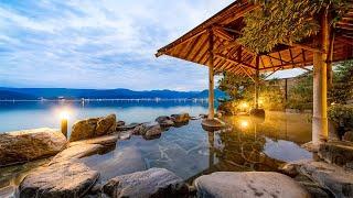 Japan's Little-Known Onsen Ryokan That Seems to Float on the Lake | Hawai Onsen Sennentei