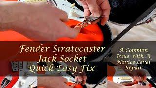 How To Fix A Loose Stratocaster Guitar Jack Socket