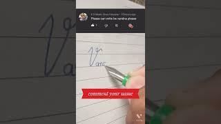write Vandana in calligraphy /write name with fountain pen super satisfying handwriting by my craft