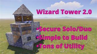 Wizard Tower 2.0 [BEST new small base in RUST?]