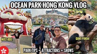 OCEAN PARK HONG KONG VLOG 2025 | TRAVELING WITH SENIORS + PARK TIPS + BEST RIDES & ATTRACTIONS