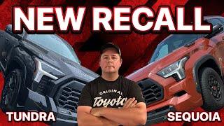 NEW RECALL For The 2024 Toyota Tundra & 2024 Toyota Sequoia