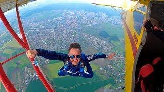 Skydive in Leszno Fun jump 1100 m  Movie by Heliasz