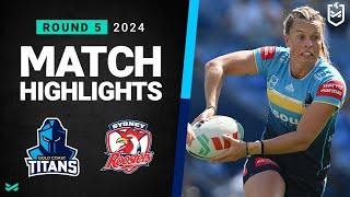 NRLW 2024 | Titans v Roosters | Match Highlights