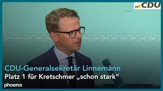 Carsten Linnemann (CDU-Generalsekretär) zu den Wahlergebnissen in Sachsen und Thüringen | 01.09.24