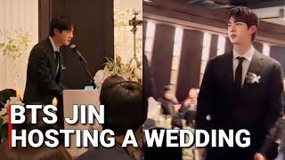 절친의 결혼식 사회를 맡은 석진이 BTS Jin Spotted Hosting a Wedding After 'Super Tuna' Release 2024