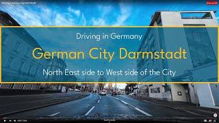 Driving in German City Darmstadt