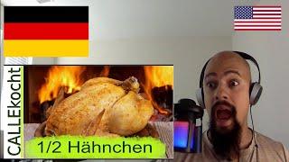 American Reacts To Knuspriges 12 Hähnchen im Backofen zubereiten  Omas Broiler Rezept | German Video