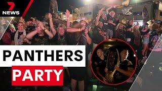 Penrith fans party on after Panthers win fourth straight NRL premiership | 7NEWS