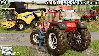 Harvesting with New Holland CH7.70 & Spreading Manure│Au Fil Des Saison│FS 25│Timelapse#4