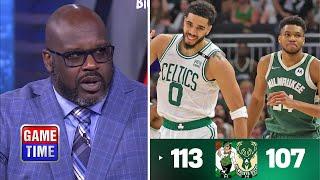 NBA GameTime | Doc Rivers doesn't know how to use Giannis - Shaq on Jayson Tatum, Celtics beat Bucks