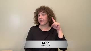 ASL Signs -  Deaf, Hard of hearing, hearing