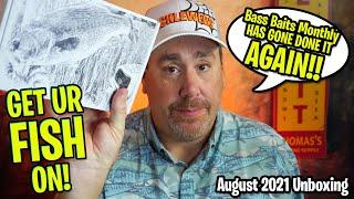 August 2021 Bass Baits Monthly Bass Fishing Subscription Tackle Unboxing