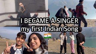 I BECAME A SINGER ️ | First time singing an Indian song 