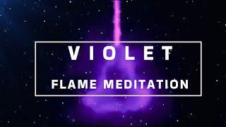 VIOLET FLAME MEDITATION  - PURPLE FLAME AURA CLEANSE MEDITATION ‍️